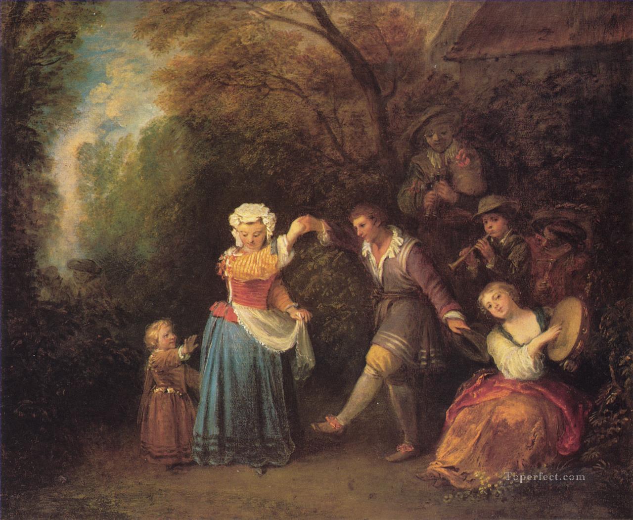 La Danse Champetre Jean Antoine Watteau Oil Paintings